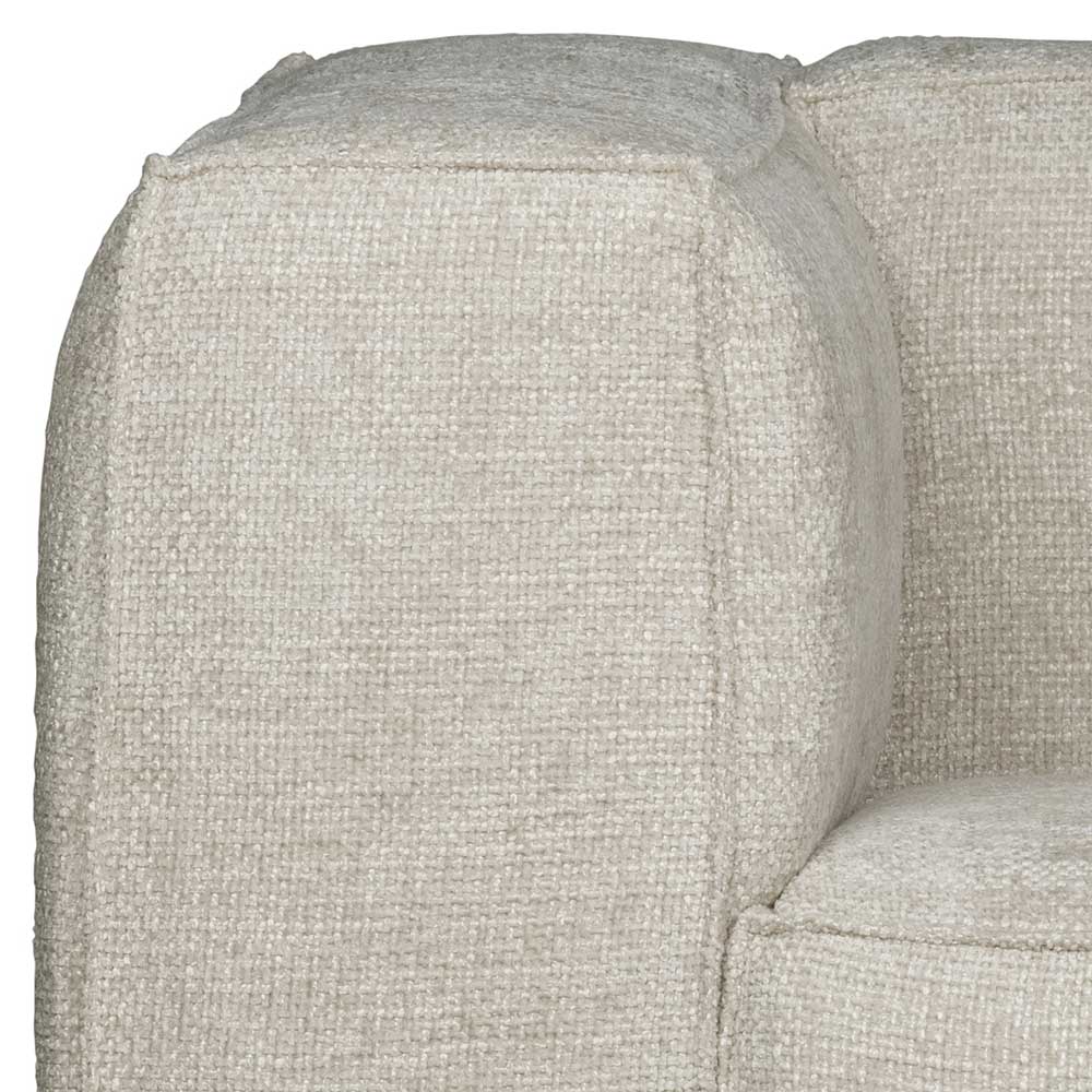 Kantiger Wohnzimmer Sessel in Beige - Uschi