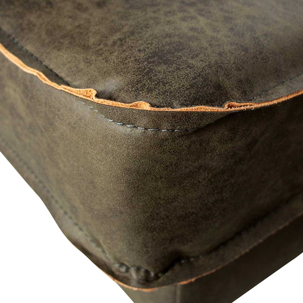 3er Retro Couch in Oliv Grün - Gonlamo
