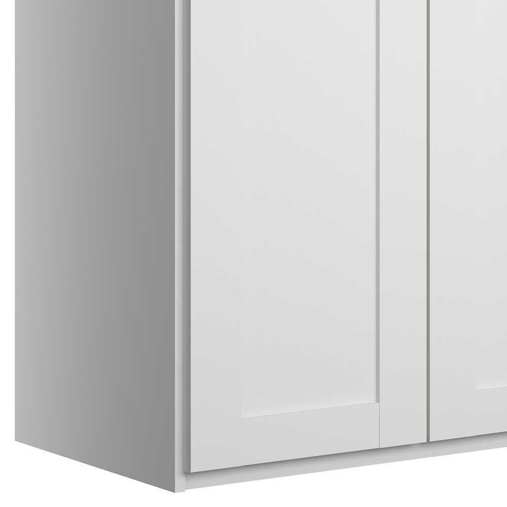 Breiter Kleiderschrank in Weiß 6-türig - Flinn