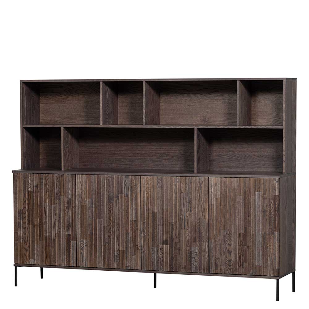 200x150x44 Wohnzimmerschrank mit Furnier Esche Dunkel - Eyes I