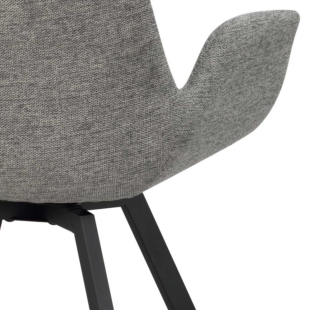 Skandi Design Polsterstühle in Grau - Matsy (2er Set)