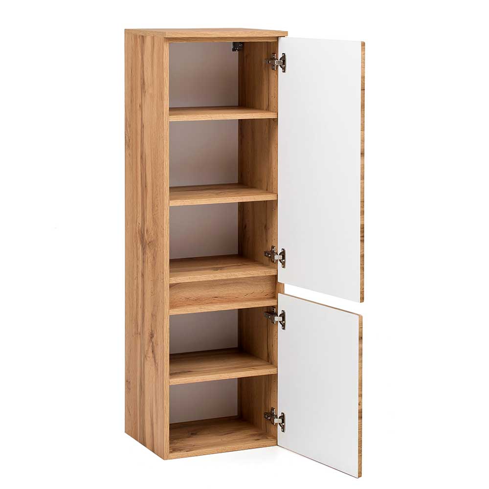 Midi Badschrank in Holzoptik Wildeiche - Drumias