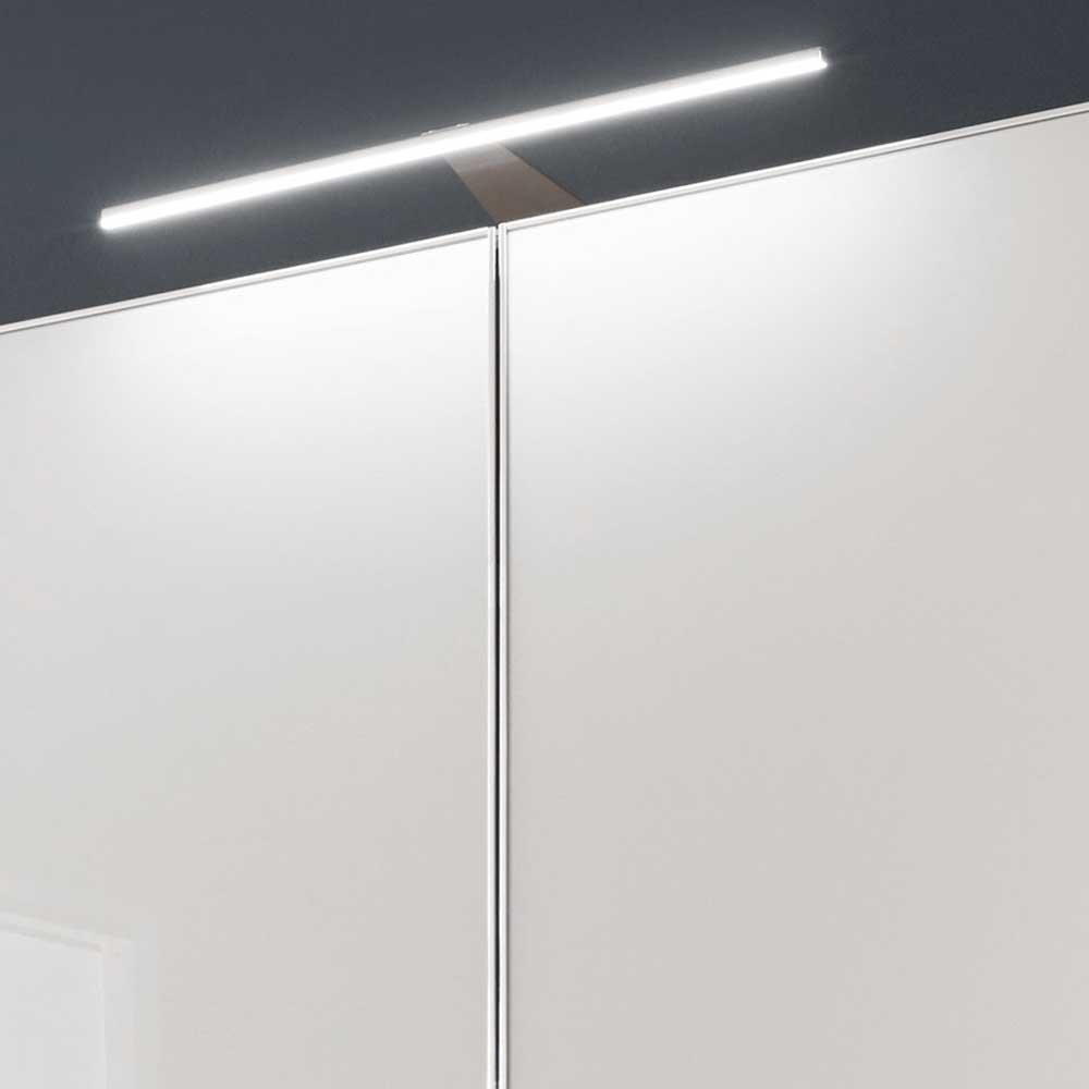 198cm breiter Schrank in Weiß & Hellgrau - Pascan