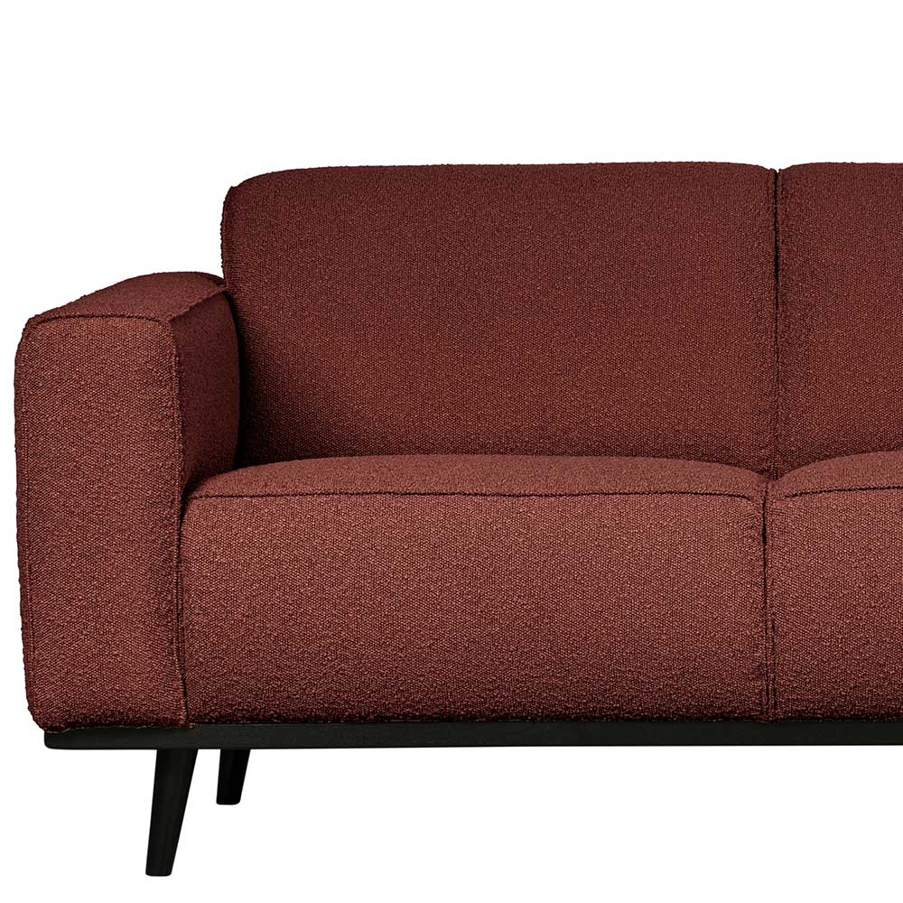 230cm breite Couch in Kastanienfarben Boucle - Geromes
