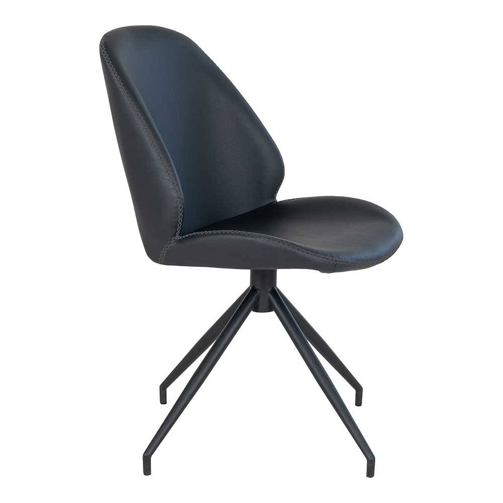 Kunstleder Polsterstühle drehbar - Polentona (2er Set)