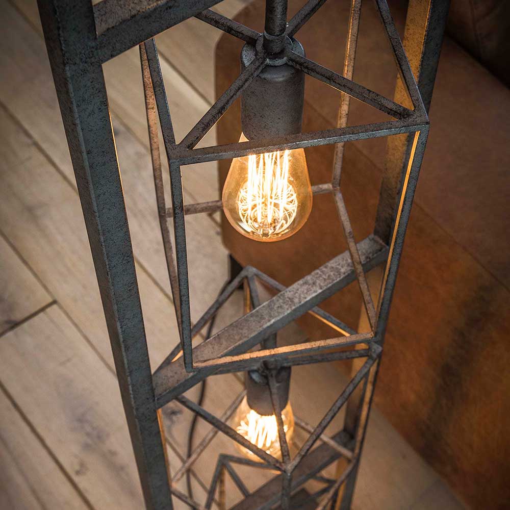 Industry Standleuchte mit 4 Lampen - Cranzo