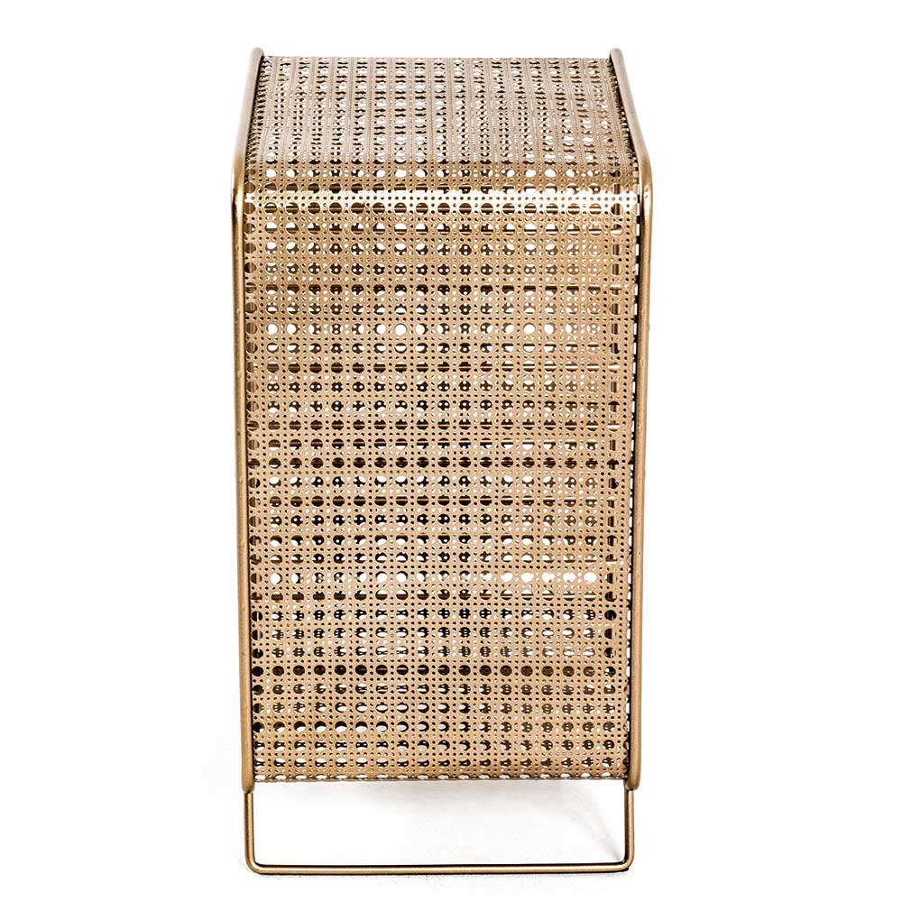30x46x24 Weinregal aus Stahl in Gold - Loukan
