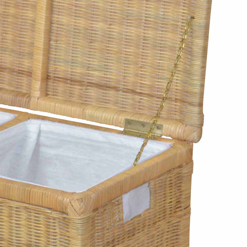 Rattan Wäschetruhe Salzburg in Beige