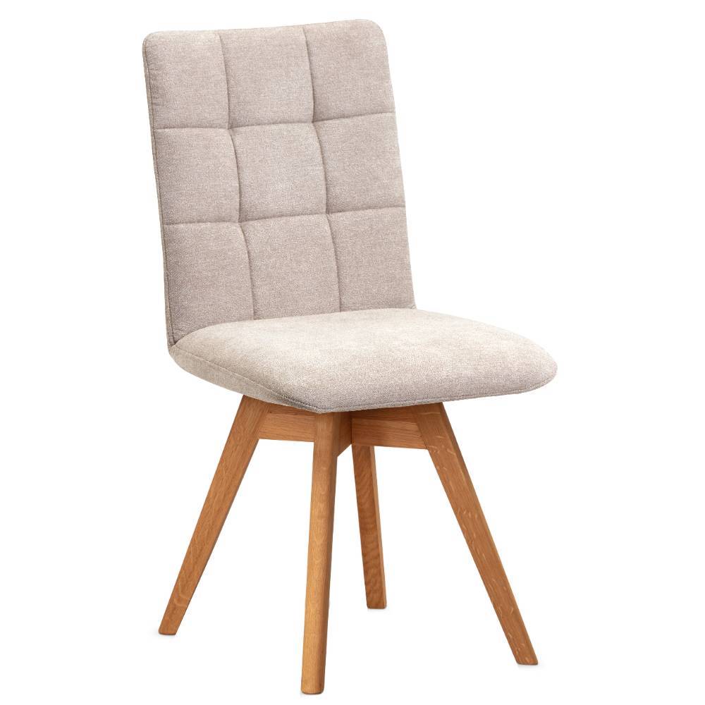 Flockstoff-Stühle in Beige - Drojan (2er Set)