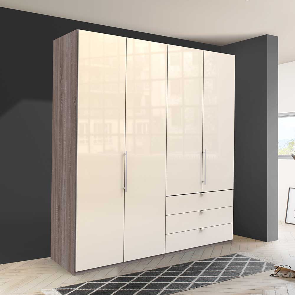 2m Kombi-Kleiderschrank mit 2 Gleittüren - Premuda