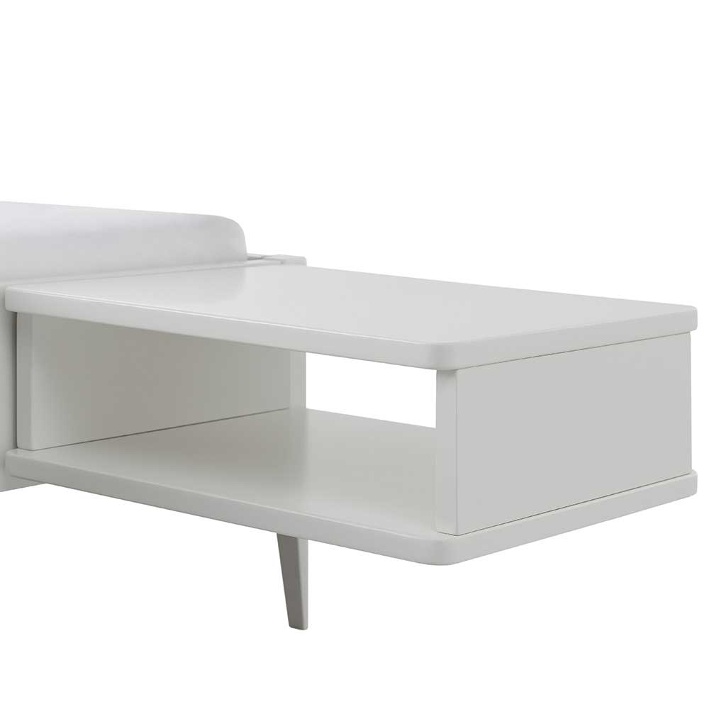 Bett in Weiß lackiert - Zebro