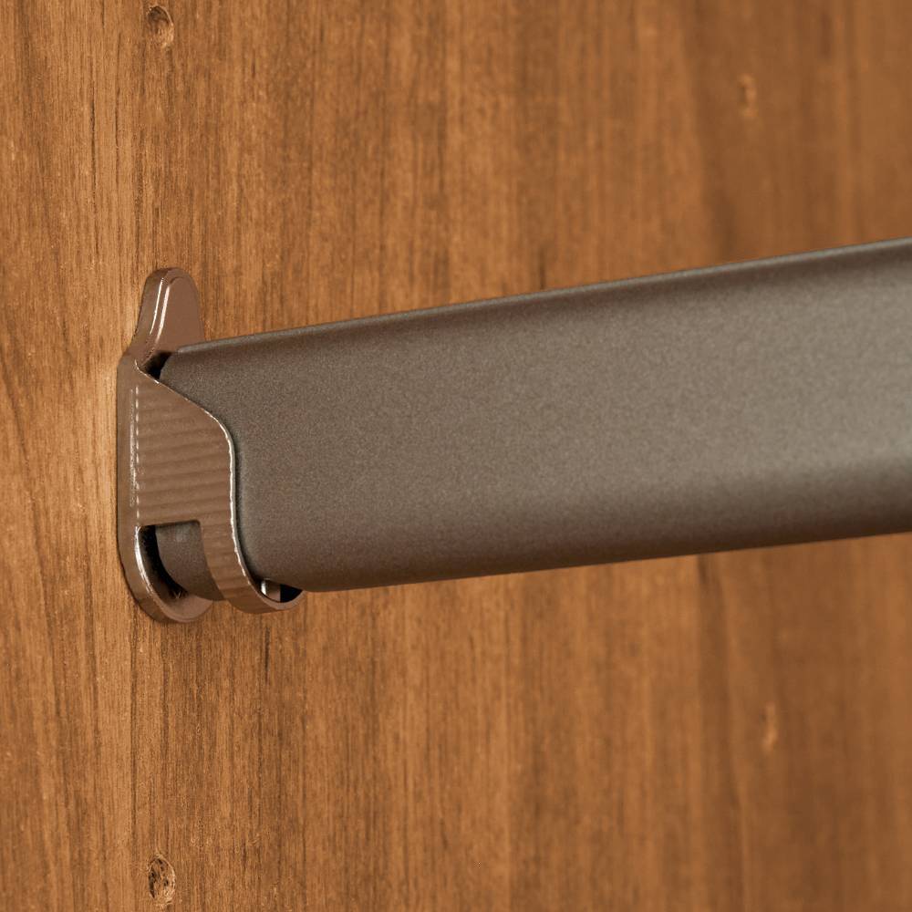 7-türiger Schlafzimmerschrank mit Glas in Weiß - Crucav