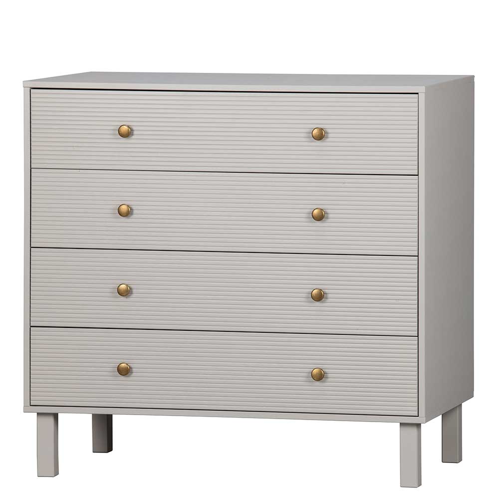 94x91x52 cm Skandi Kommode in Grau - Huvina