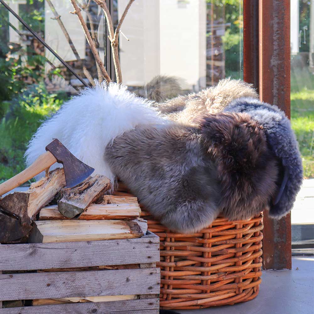 Weiches Schaffell in Cremeweiß - Muessa