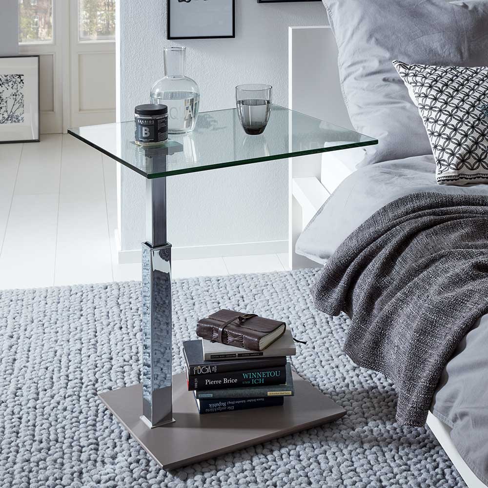 Wohnzimmer Anstelltisch mit Glasplatte - Casmas