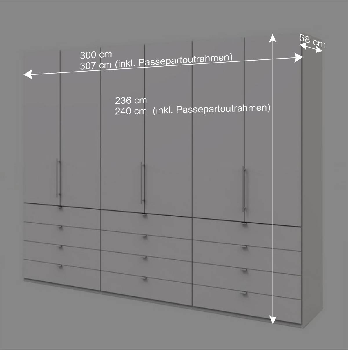 Kleiderschrank mit zwölf Schubladen - Donpiave