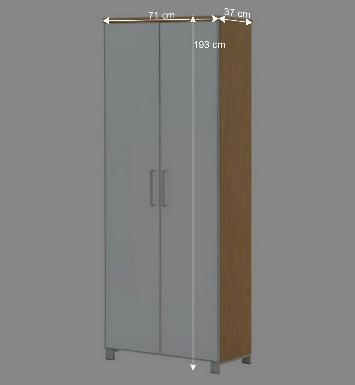 Flurgarderobenset Wynoca in Weiß Glas beschichtet (fünfteilig)