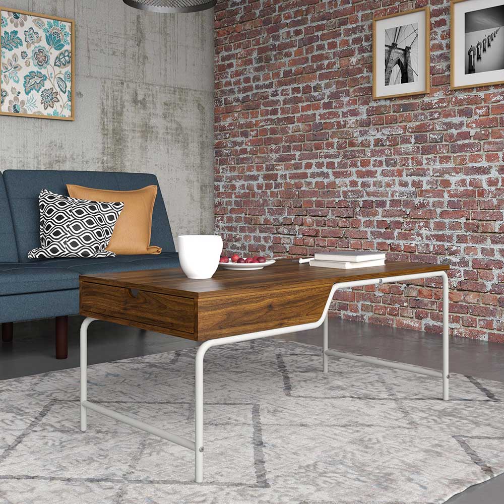 Design Couchtisch in Walnuss Optik - Casimiro