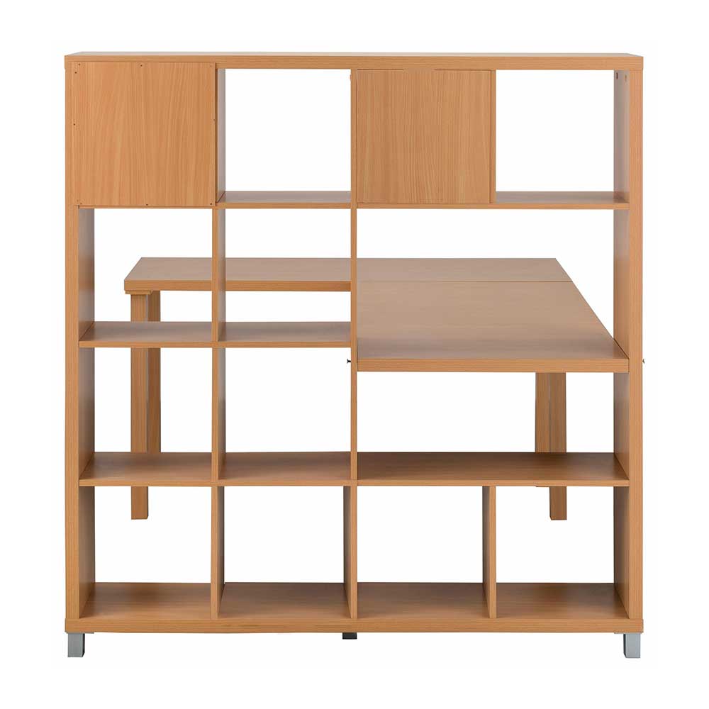 146x153x152 Winkelschreibtisch mit Regal - Lapel