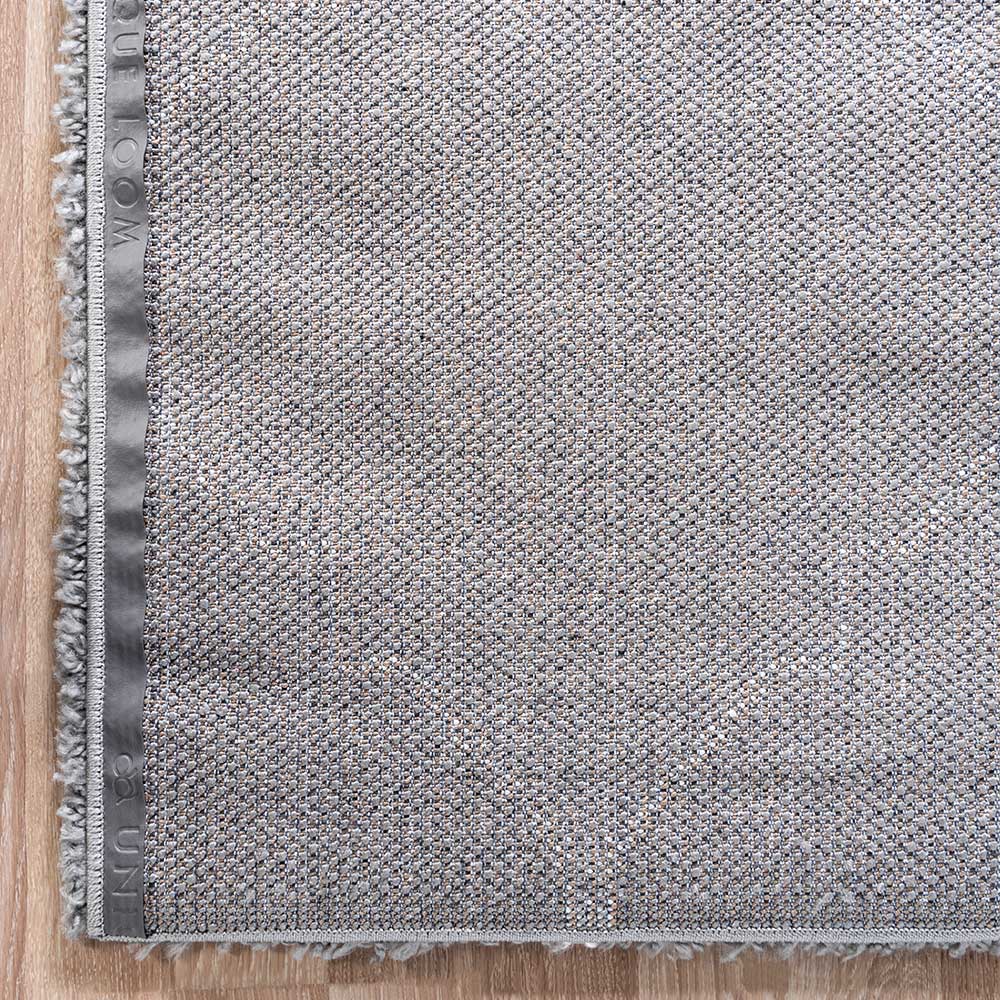 Hochflor Teppich in Grau und Creme - Ilena