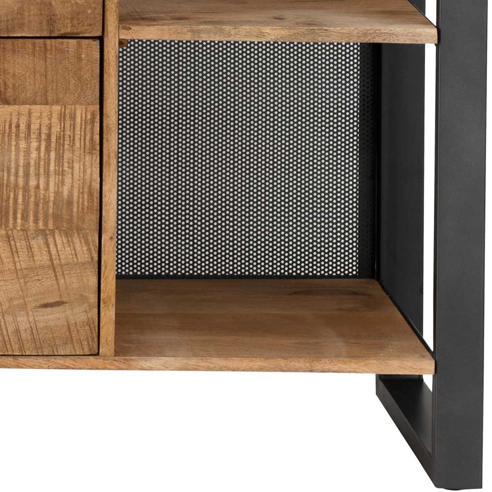 Sideboard aus Recyclingholz Mango & Metall - Acira
