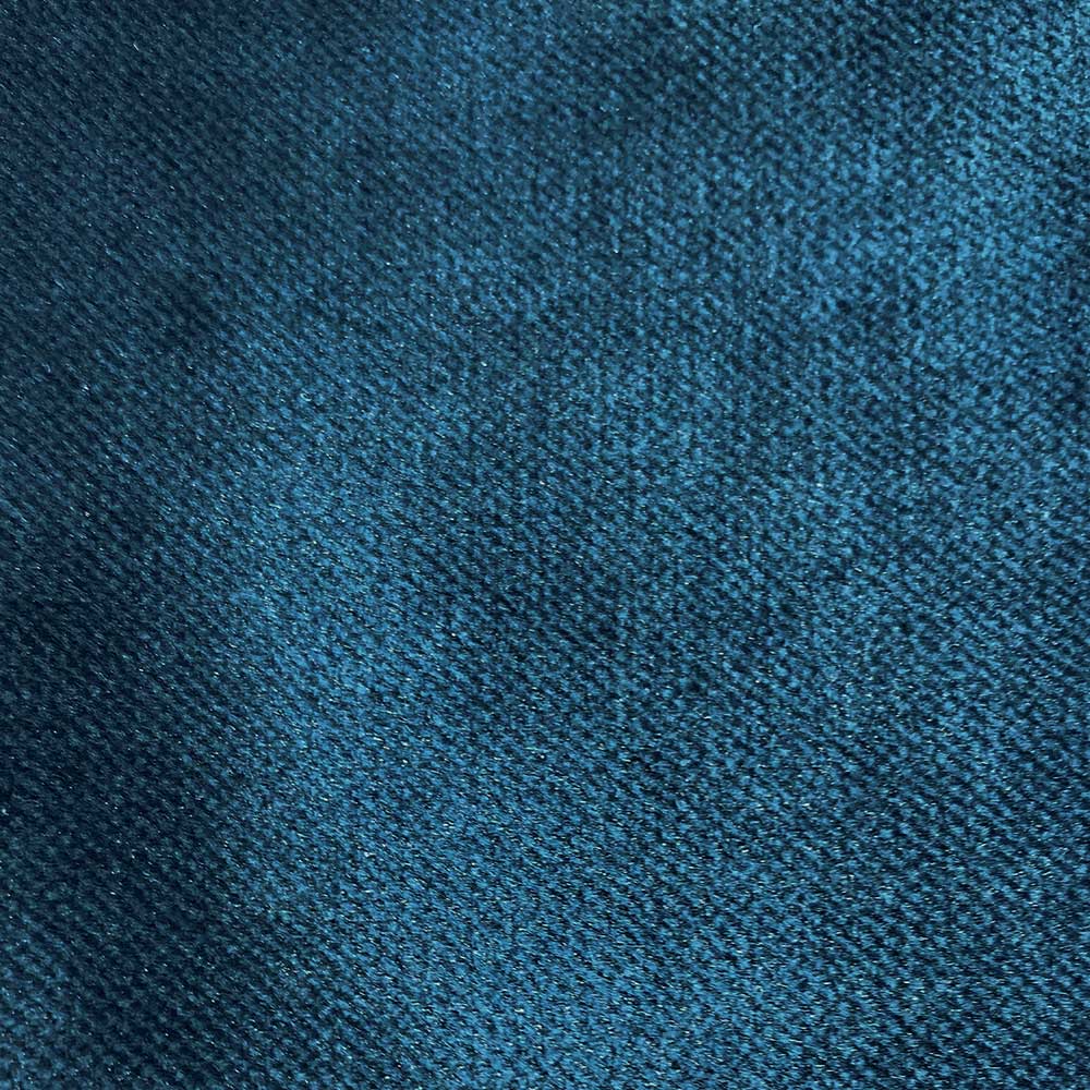 Samt Polsterhocker in Blau & Schwarz - Cumagon