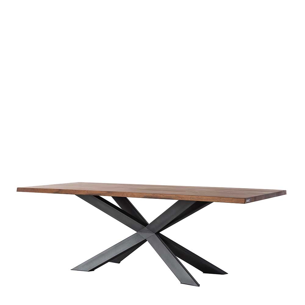 Brauner Nussbaumtisch mit Spider Gestell - Enno