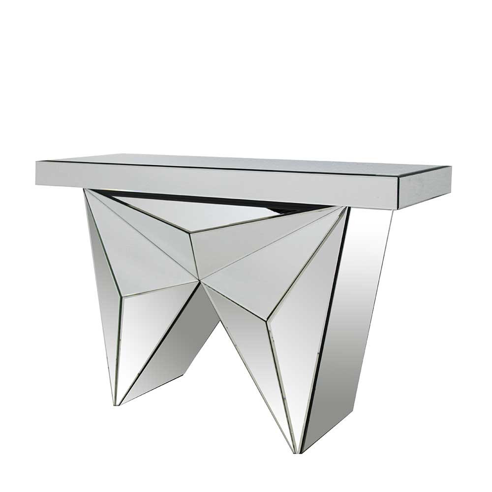 120x81x36 Tischkonsole aus Spiegelglas - Aknita