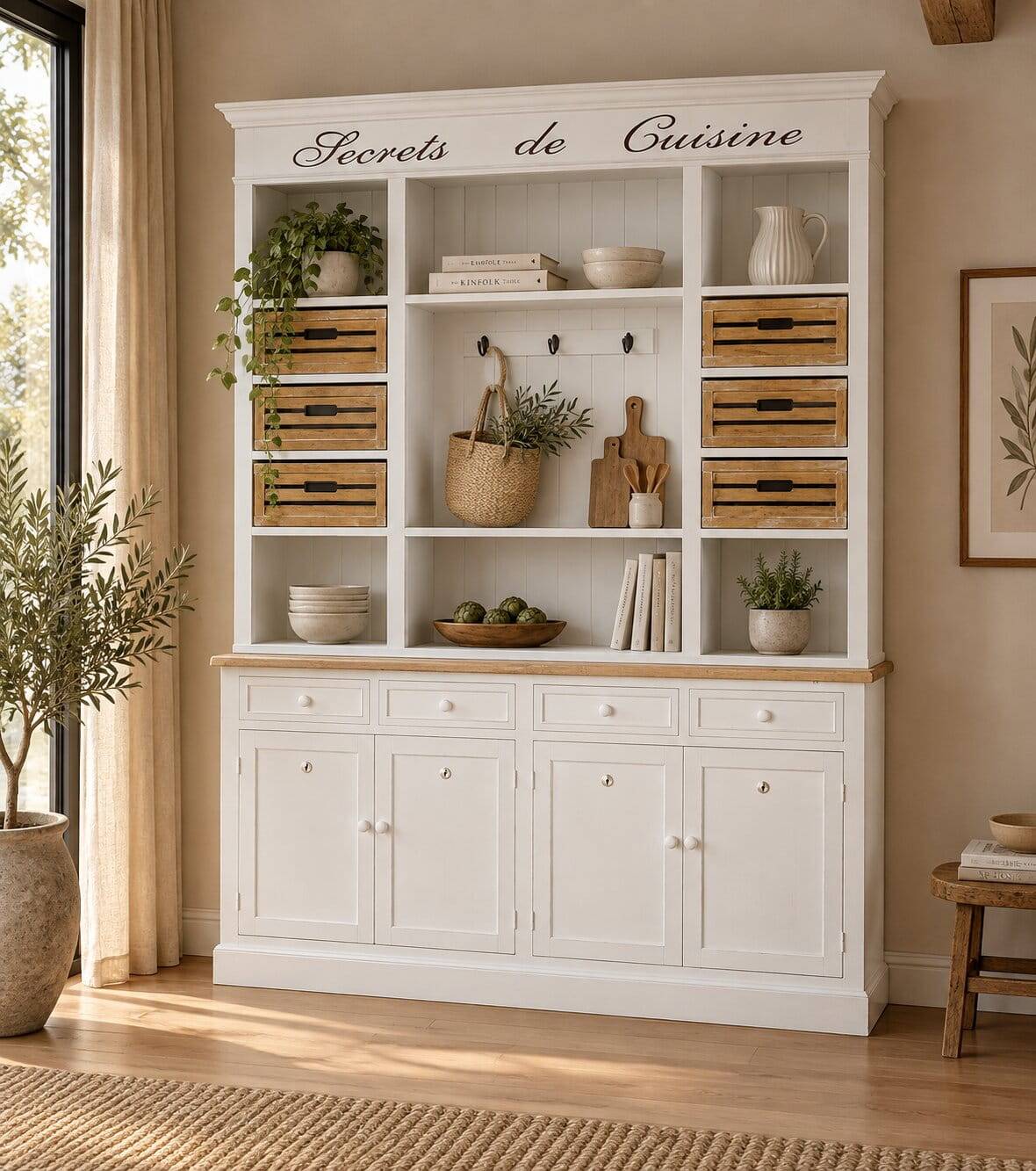 Shabby Buffetschrank Calavon in Weiß