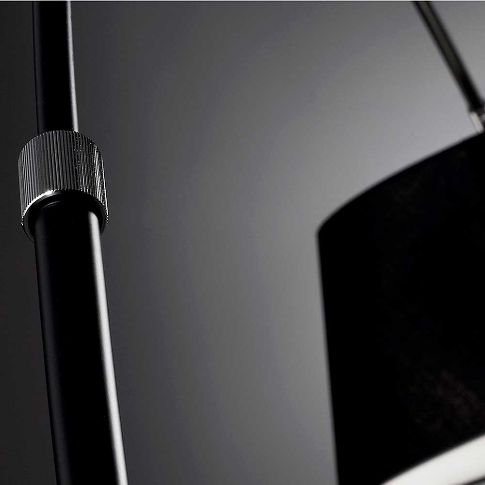 Design Bogenleuchte in Schwarz - Lurena