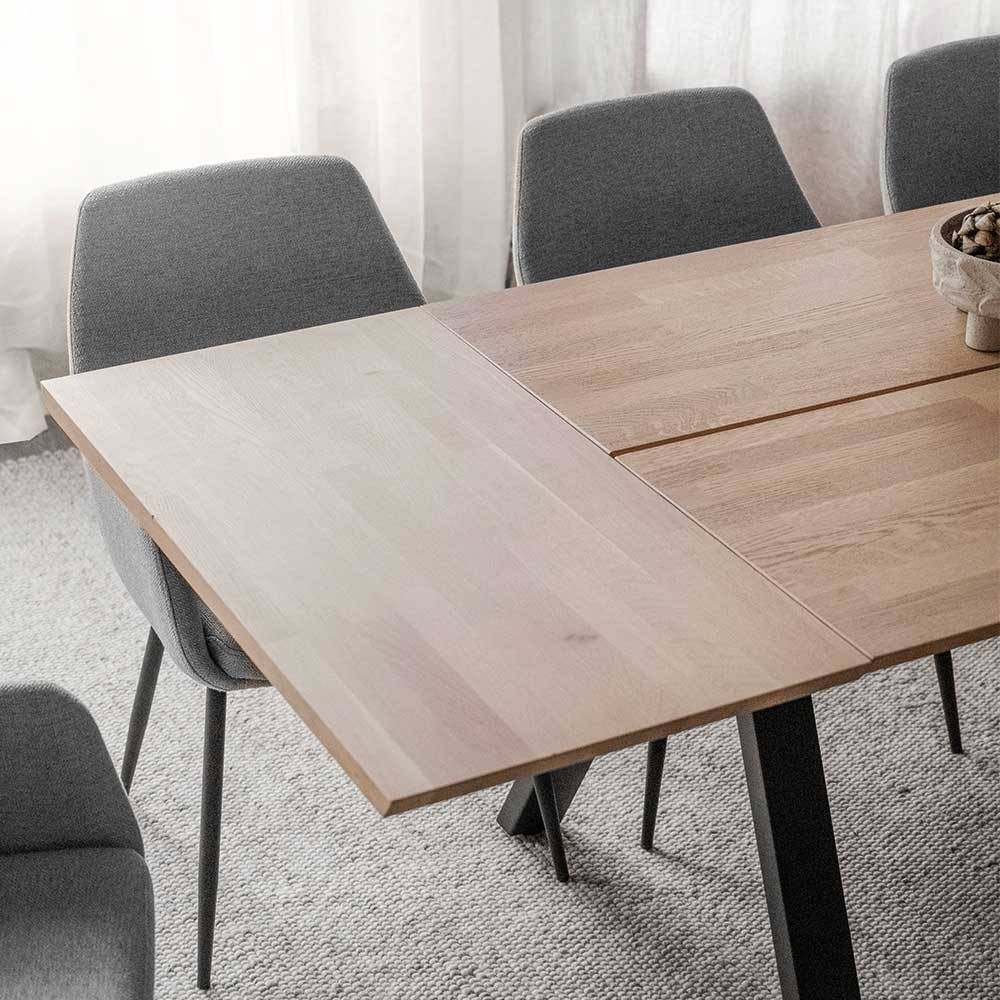 Tisch in Eiche und Schwarz - Fadrina