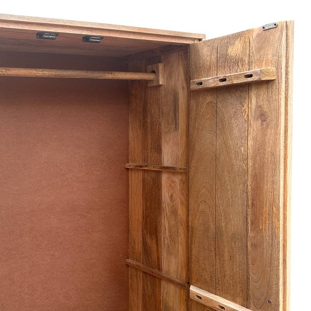 Dielenschrank aus Mangobaum Massivholz - Peravia