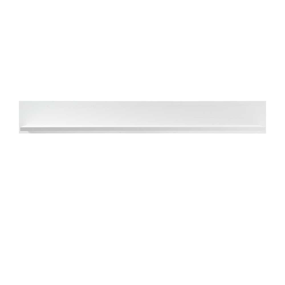 Weißes Wand Regal mit Rückwand - Diatara