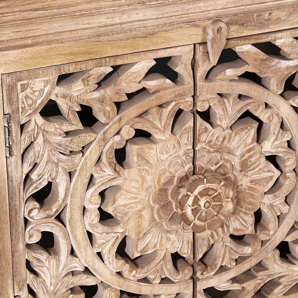 Romantische Badmöbel aus Holz - Runiasa (fünfteilig)