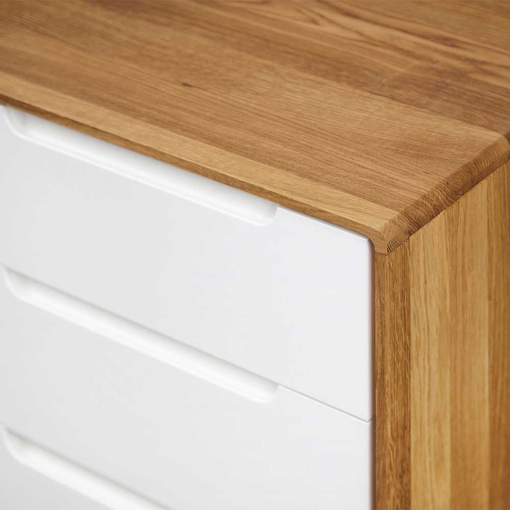 90x63x40 Kombi-Kommode aus Massivholz & MDF - Diesta