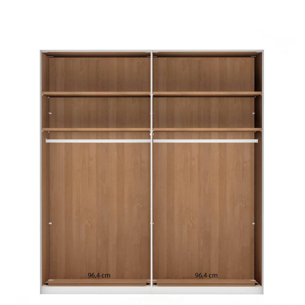 4-türiger Schlafzimmerschrank in Champagner - Angelina
