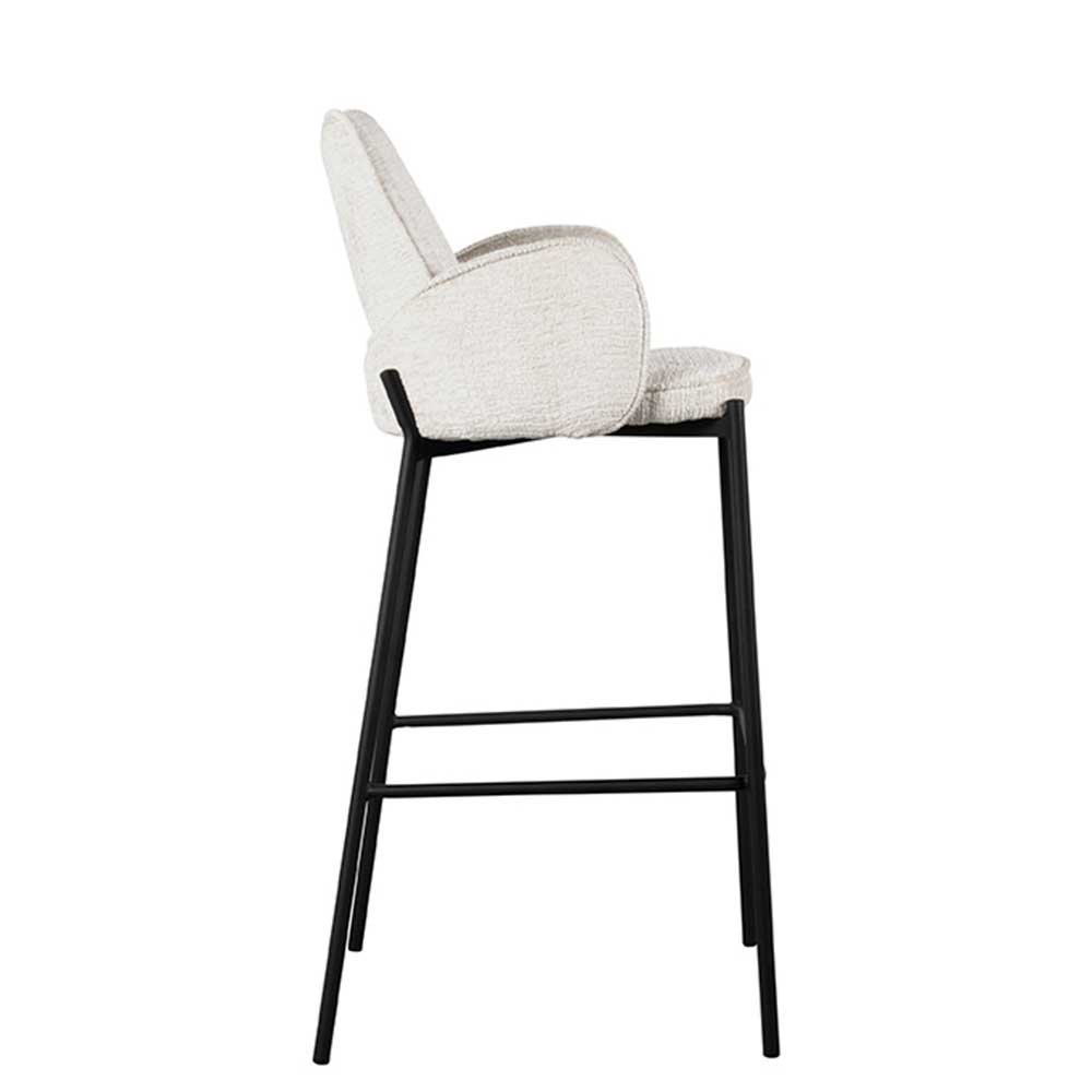 Struktursamt Barstuhl mit 78 cm Sitzhöhe - Lasmus (2er Set)