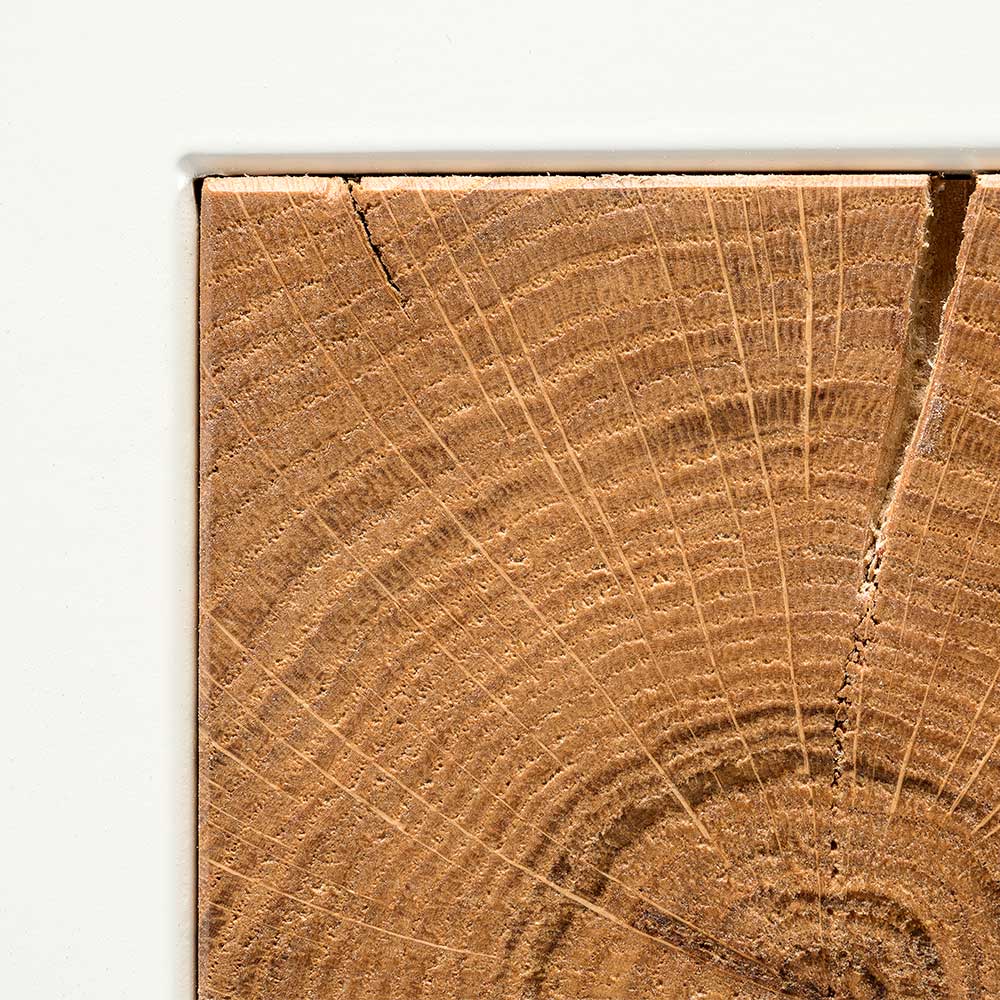 Schlichtes Design Sideboard in Weiß & Eiche - Smonia