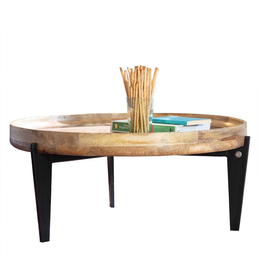 75x34x75 Couchtisch mit Tablettfunktion - Offia