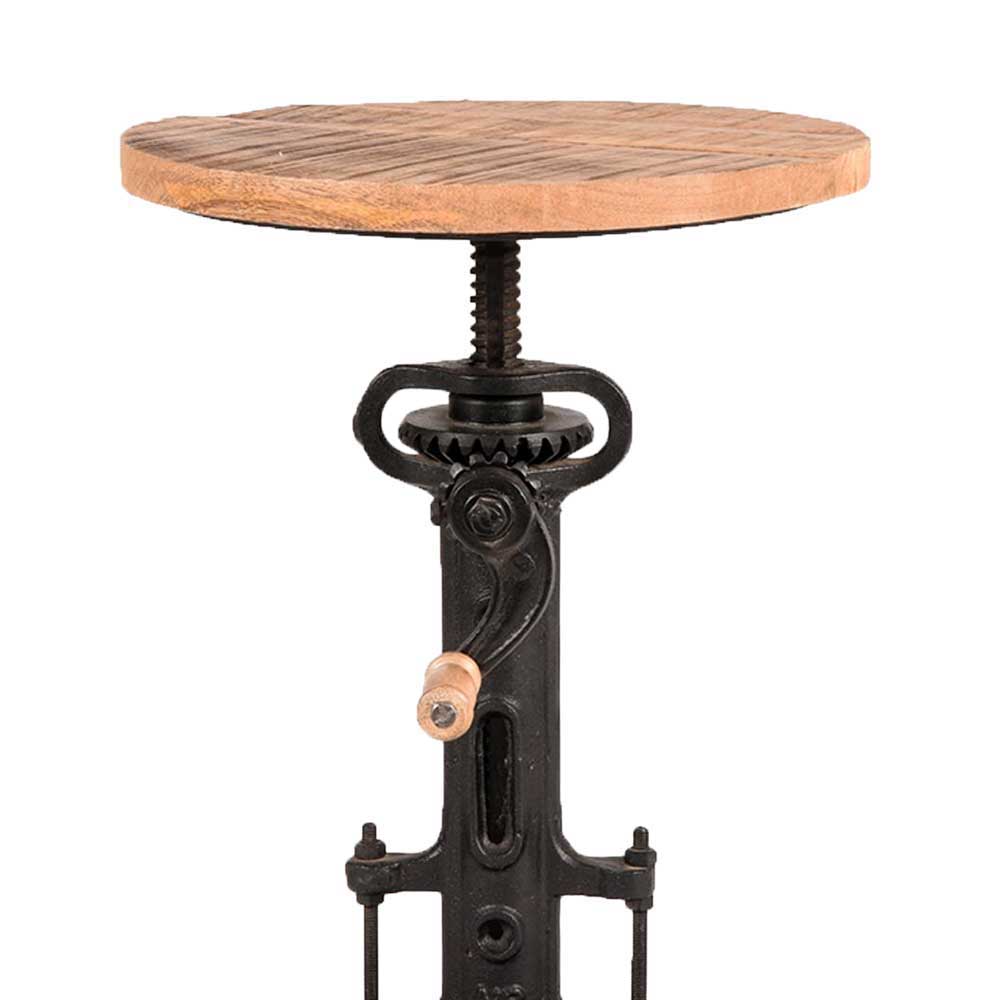 Industrial Design Hocker mit Kurbel höhenverstellbar - Sevila