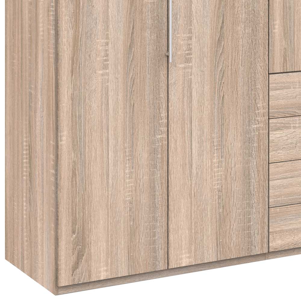 Gleittüren-Kleiderschrank mit vier Schubladen - Zayun