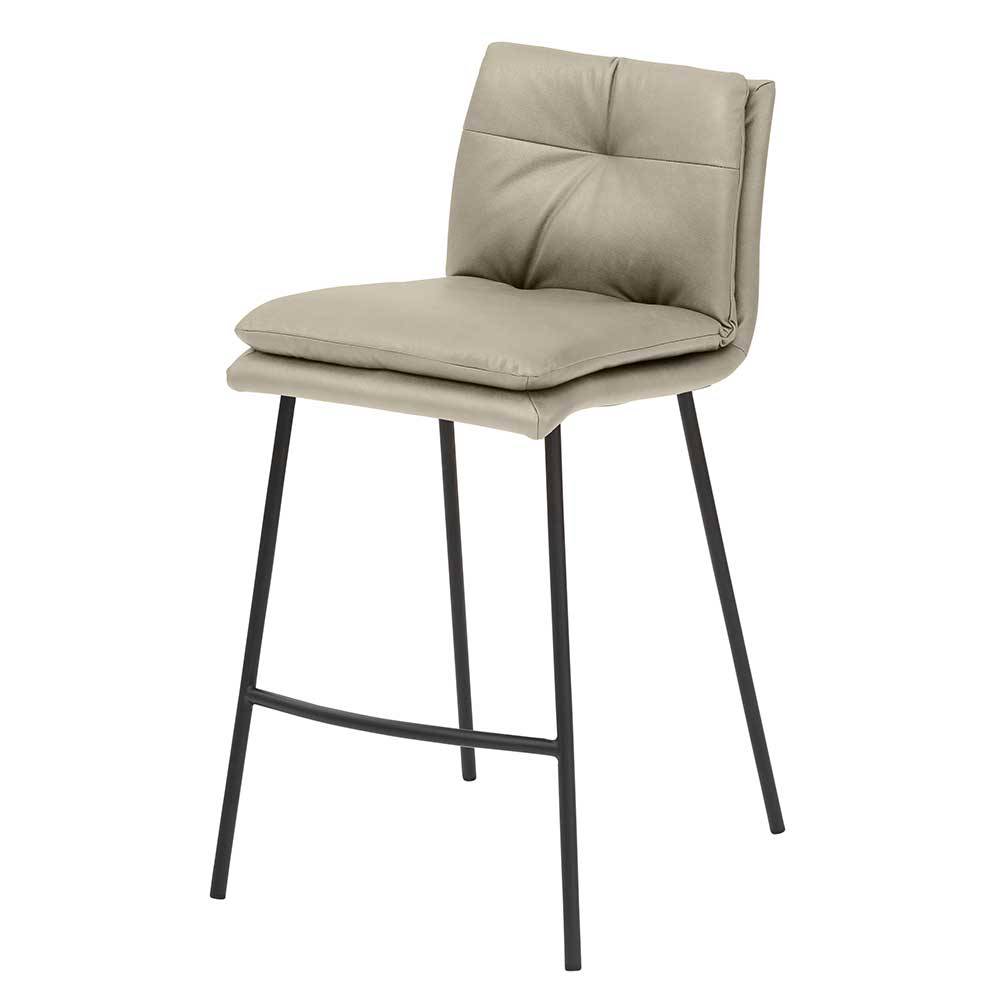Barstuhl in Taupe & Schwarz - Rentiva