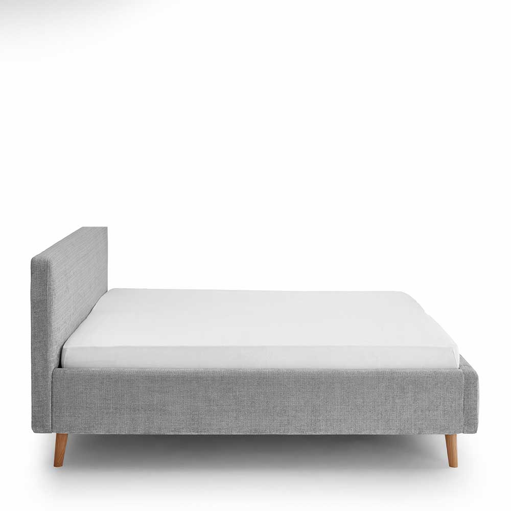 Graues Stoffbett aus Boucle - Cyoko