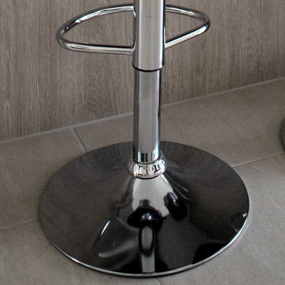 Moderne Kunstleder Barstühle in Schwarz - Ekino (2er Set)