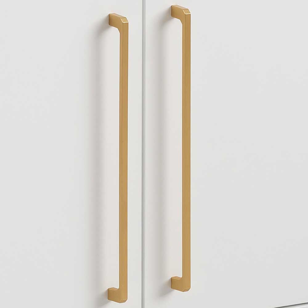 57x61x30 Waschbeckenschrank in Weiß & Gold - Nuszaleva