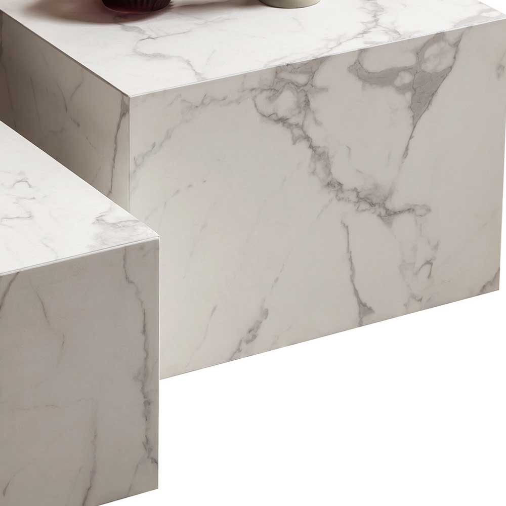 Zweisatz-Tisch in Block-Form - Teresa (zweiteilig)