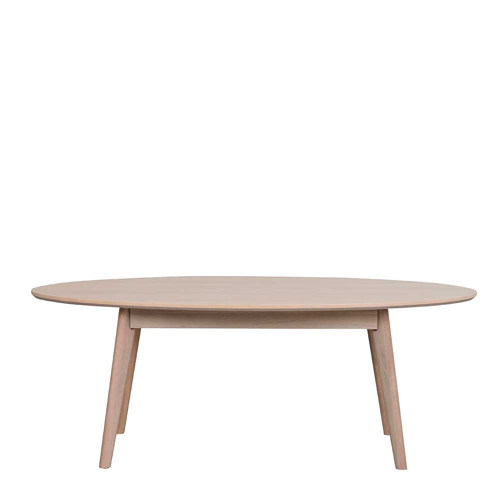 Eiche White Wash Wohnzimmertisch oval - Navassa