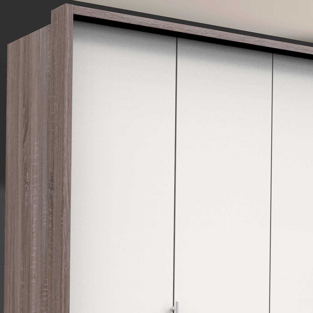 200 cm Kombi Kleiderschrank mit 58 cm Tiefe - Tivierto