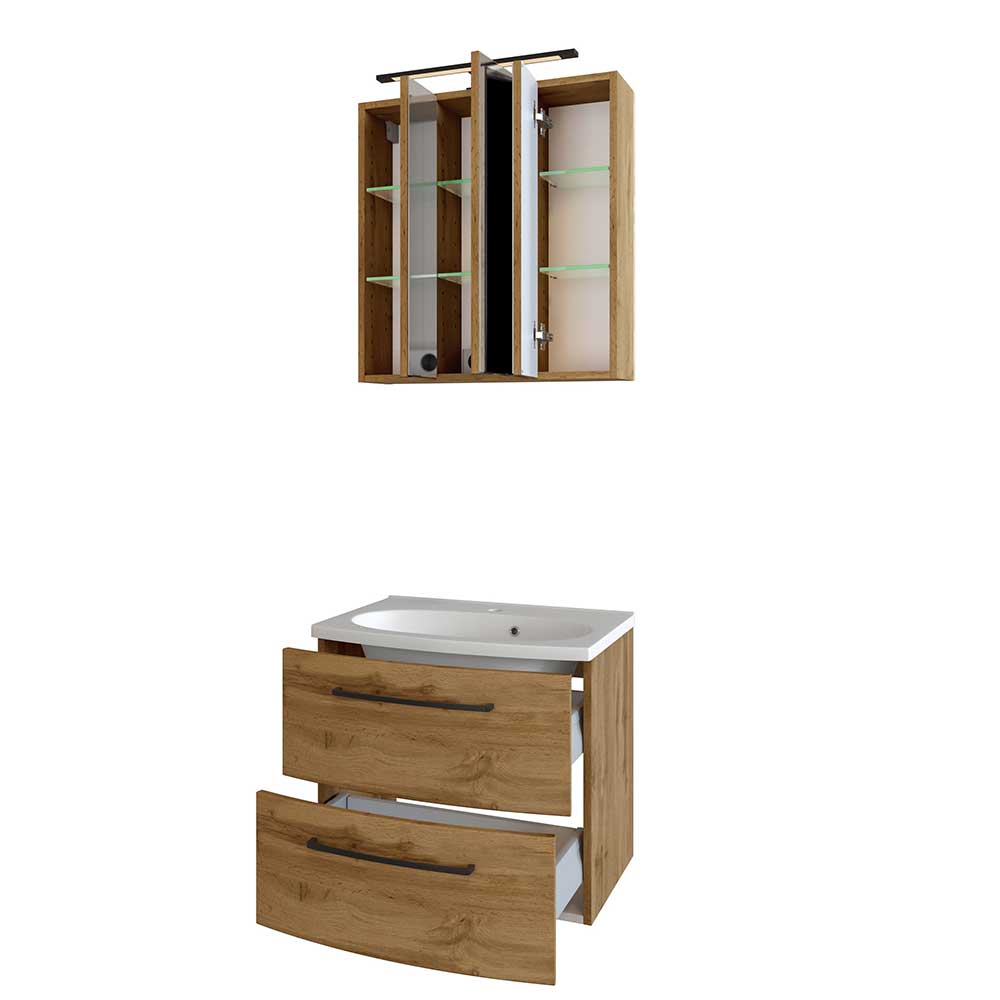 Waschkonsole & Spiegelschrank Kombi - Arazony (zweiteilig)