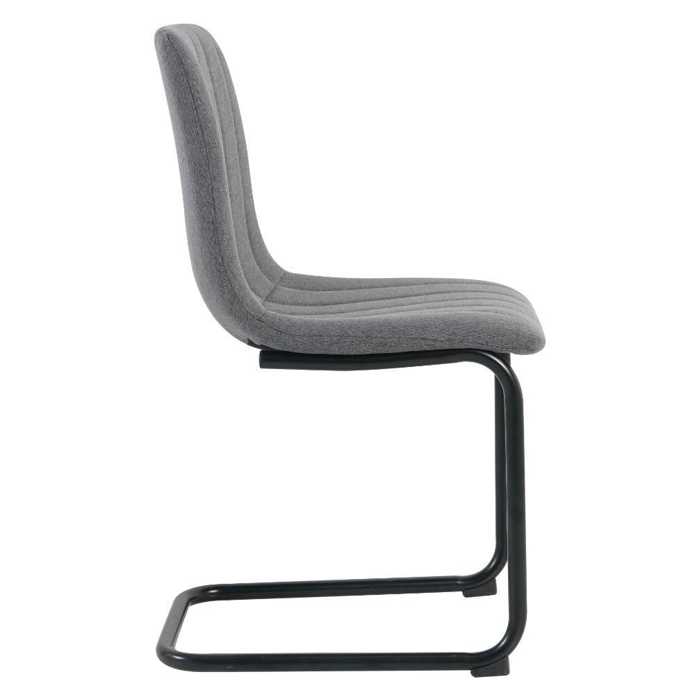 Freischwinger Stuhl in Grau - Novumsa (2er Set)